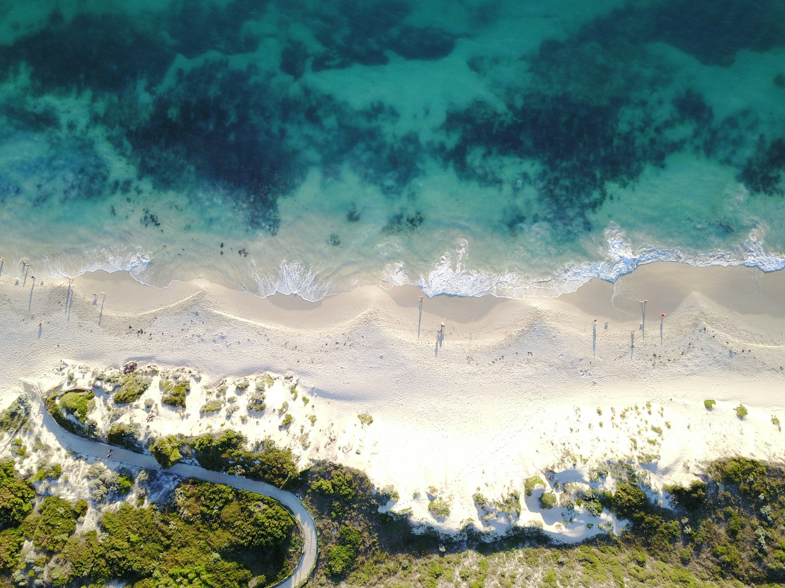 Vista aérea de la costa